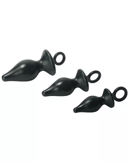 Trinity Vibes Silicone Butt Plug Kit