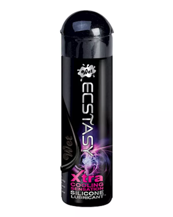 Wet Ecstasy Xtra Cooling Sensation Silicone Lube 89 Oz