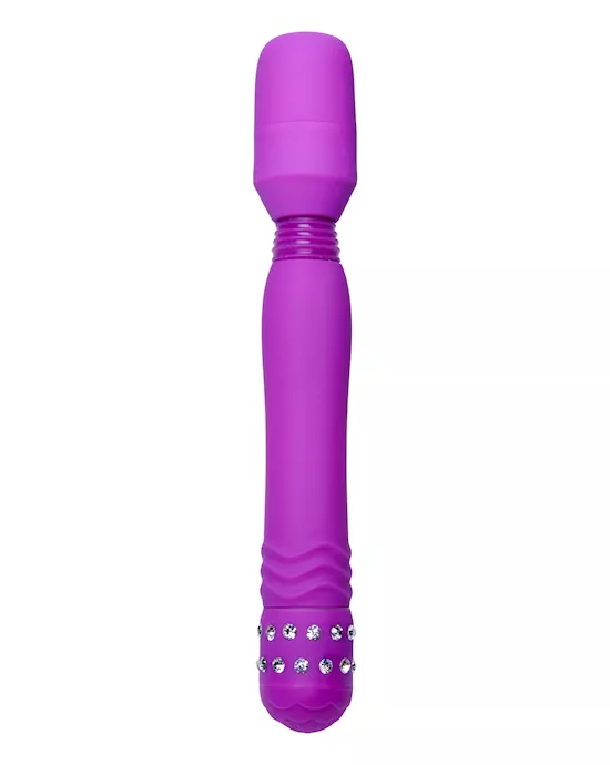 Precious Pleasure Gem Accented Wand Massager