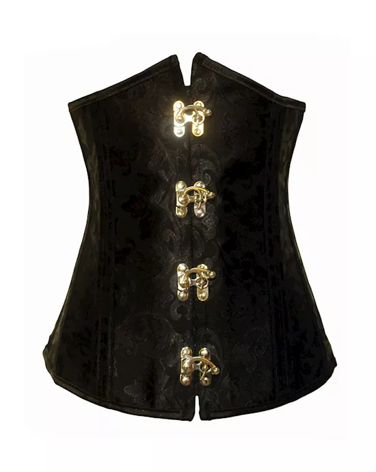 brand new brocade underbust boned corset
