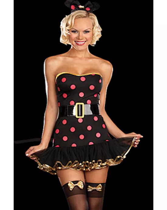 feminine polka dot mouse costume