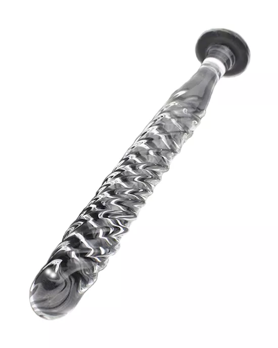 The Straight And Narrow Glass Dildo