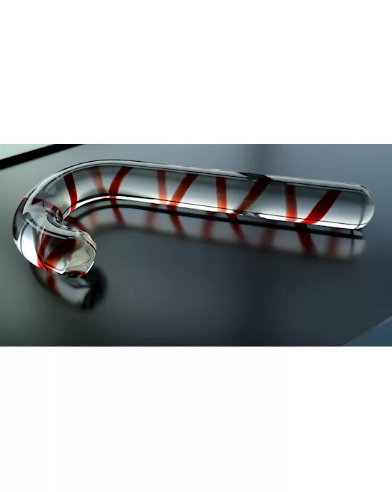 Candy Cane Glass Toy
