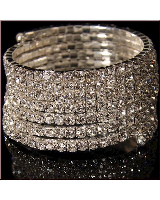 Precious Rhinestone Stretchy Armlet Bracelet