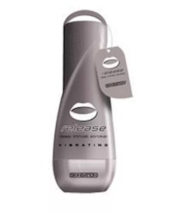 Vibrating Deep Throat Stroker Clear