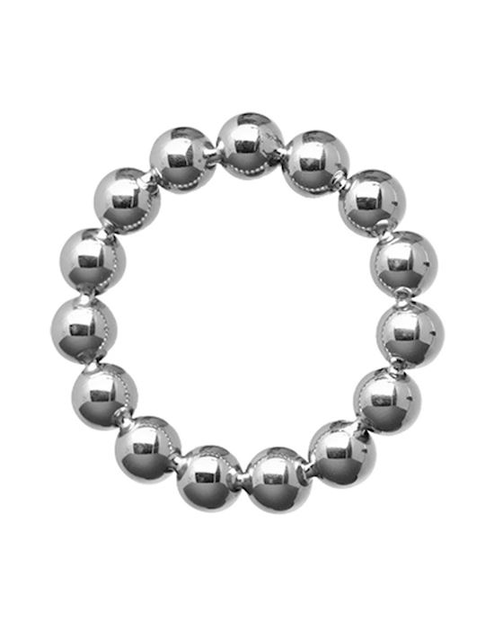 2 Inch Stainless Steel Beaded Cock Ring