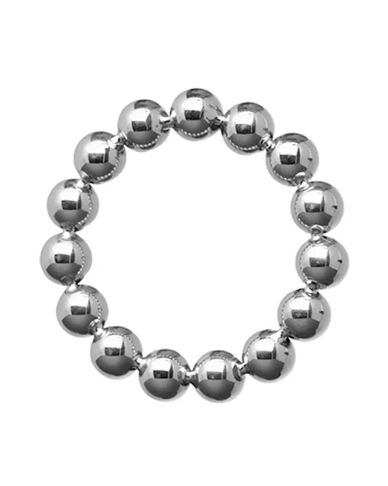 2 Inch Stainless Steel Beaded Cock Ring