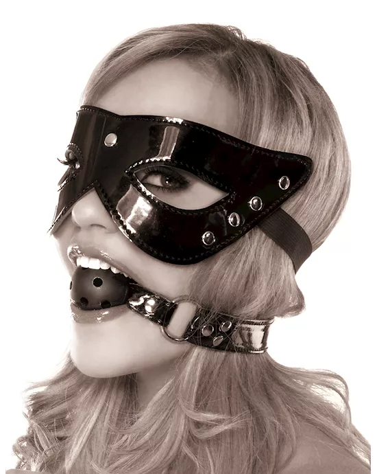 Fetish Fantasy Limited Edition Masquerade Mask & Ball Gag