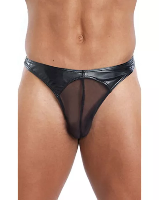 Sexy Leather-look Thong