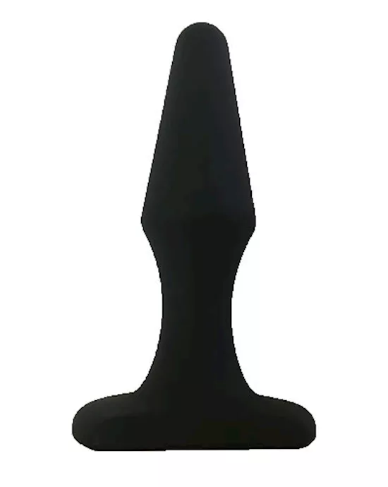 Black Silicone Butt Plug