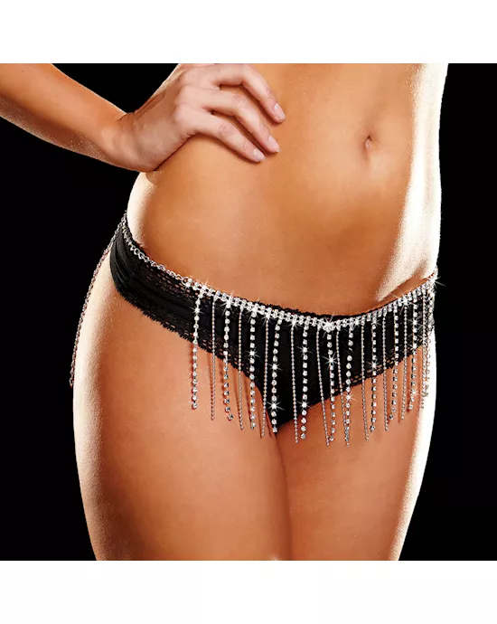 RHINESTONE DANGLER BELT 6 Dangles