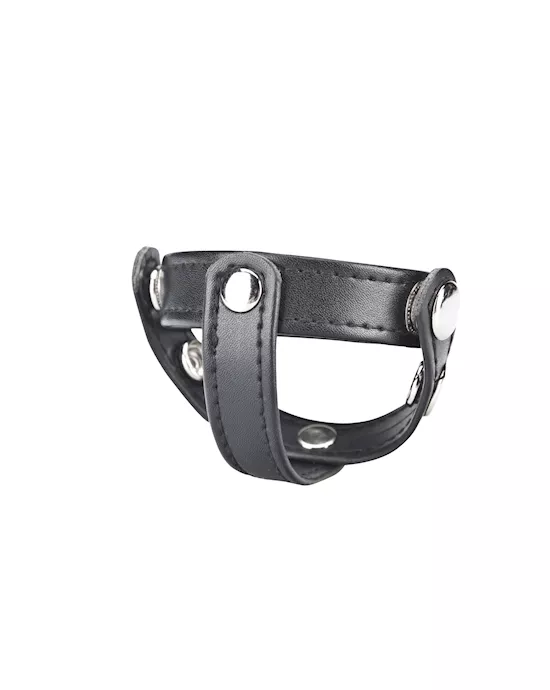 T-style Cock Ring With Ball Divider