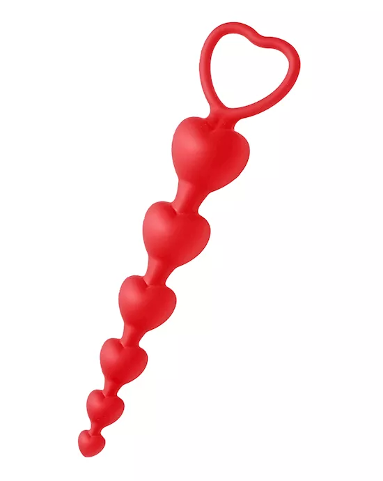 Sweet Heart Silicone Anal Beads