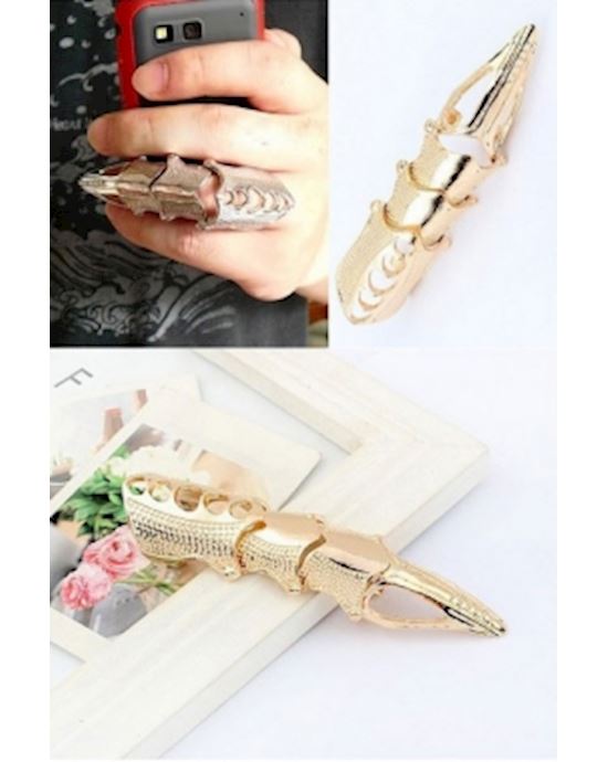 Gold Bending Metal Rings