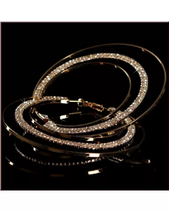 Precious Circle Rhinestone Earrings