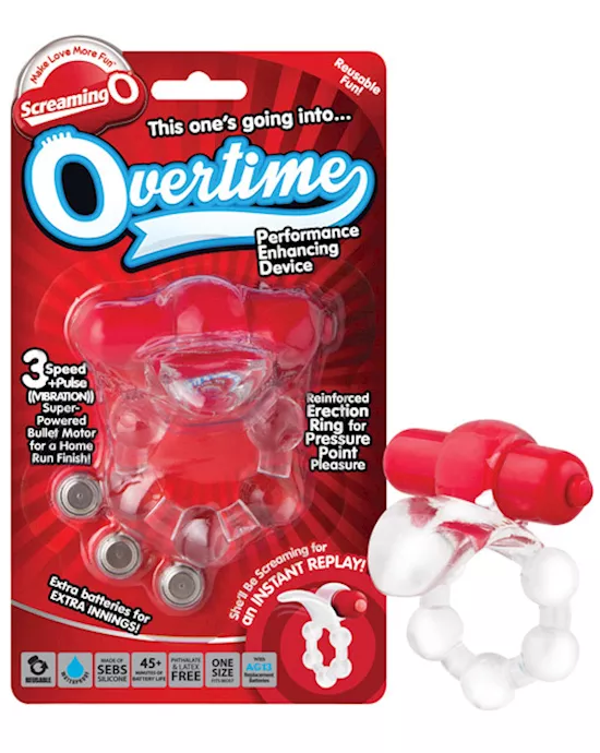 Overtime Vibrating Cock Ring by Screaming O