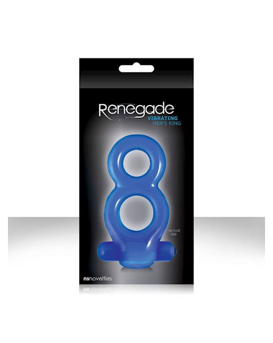 Renegade Vibrating Mens Ring Blue