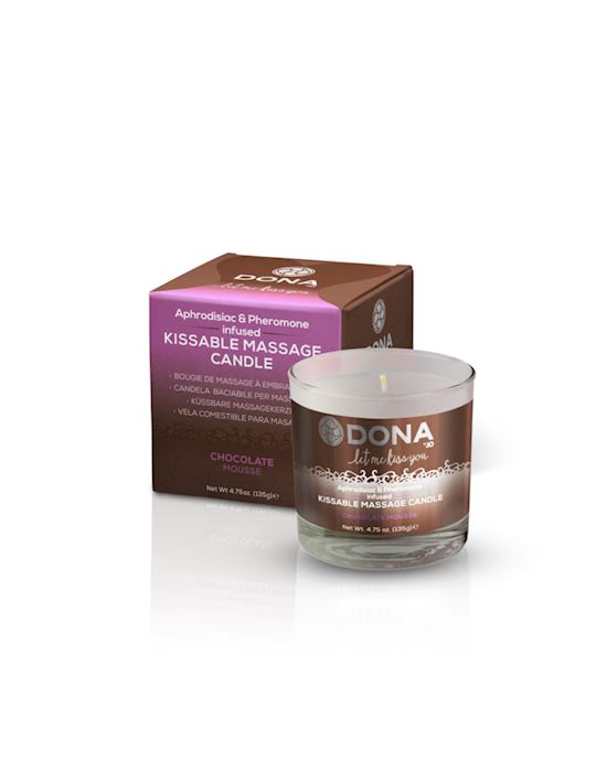 Dona Kissable Massage Candle Chocolate Mousse 75oz 222ml