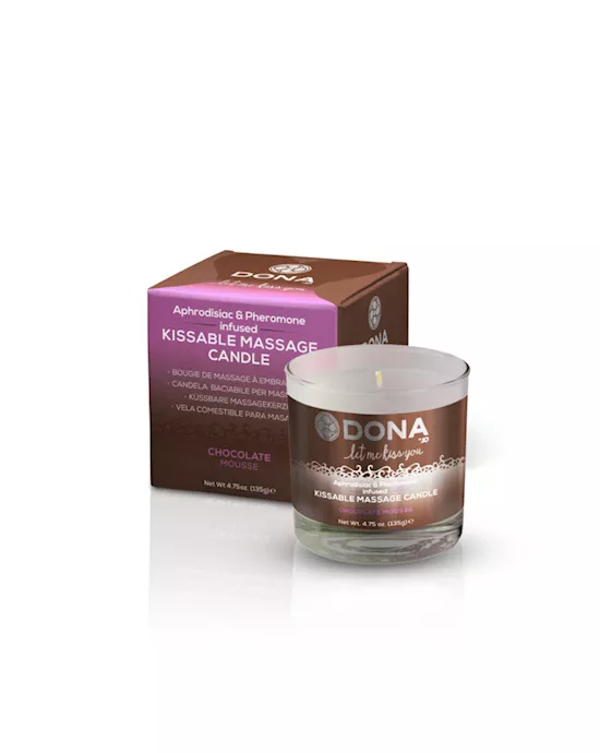 DONA Kissable Massage Candle Chocolate Mousse 75oz 222ml