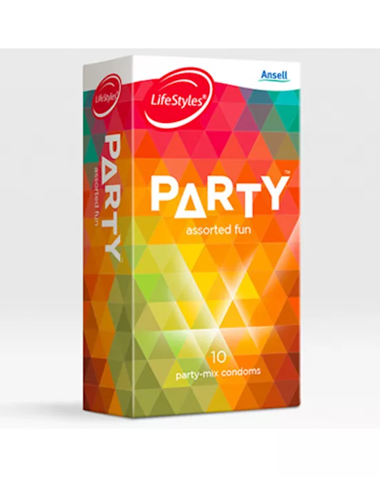 Ansell Lifestyles Party Mix Condoms 10 pack