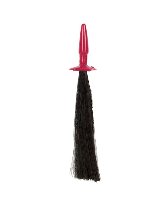 Reds  Leather Butt Plug And Whip Small