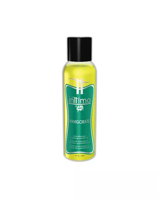 Inttimo by Wet Aromatherapy Massage And Bath Oil Invigorate 4 Fl Oz