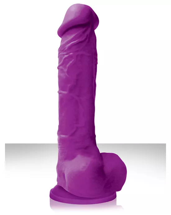 Colours Pleasures Suction Cup Dildo with Balls
