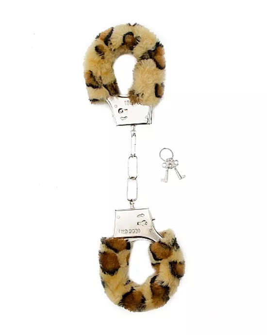 Shots Toys Furry Handcuffs Cheetah