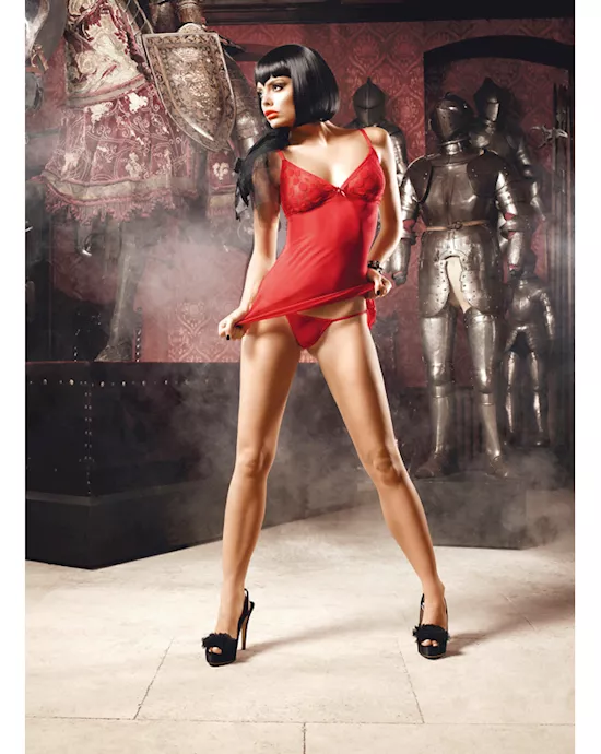 Mesh Chemise Set OS