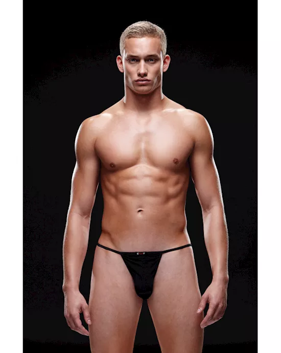 Envy Microfiber G-String M L Black
