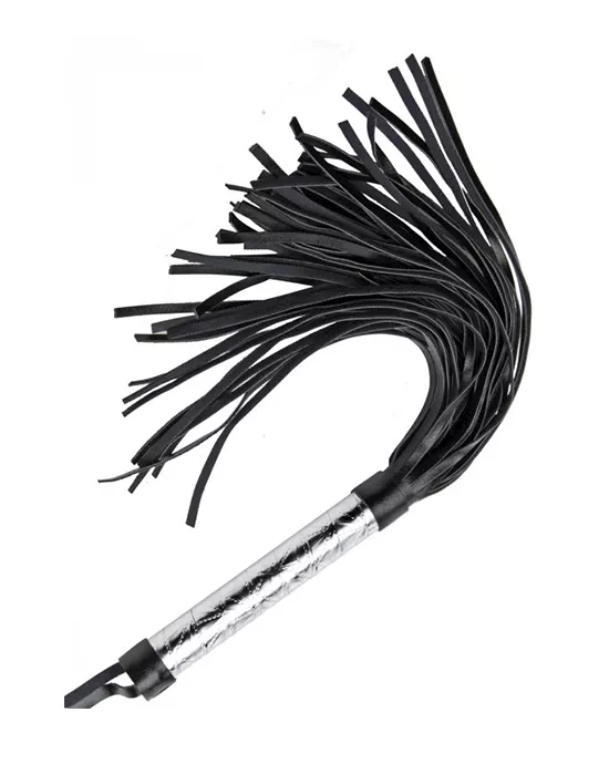 Platinum Bound Flogged Embossed Metallic Flogger