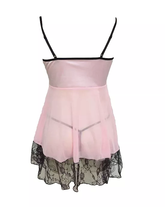 Blush and Lace Babydoll
