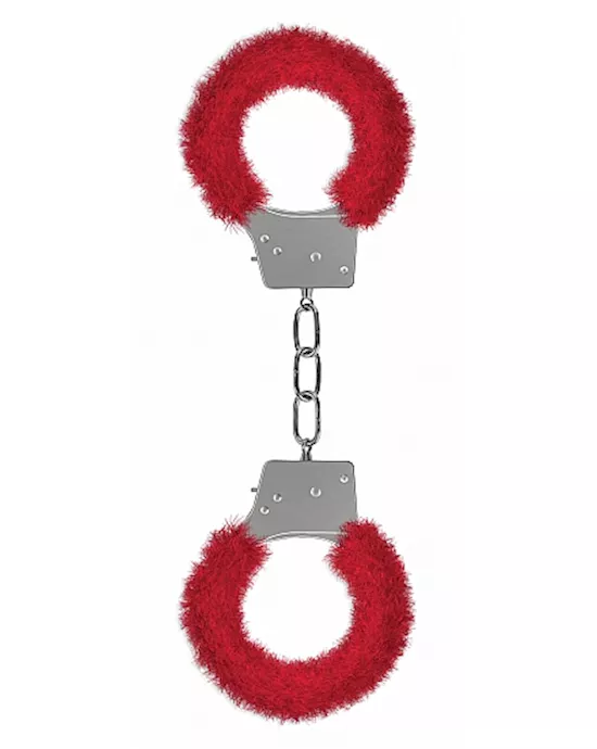 Beginners Handcuffs Furry Red