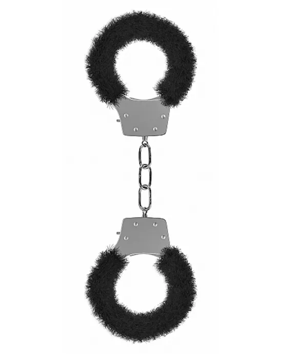 Pleasure Handcuffs Furry Black