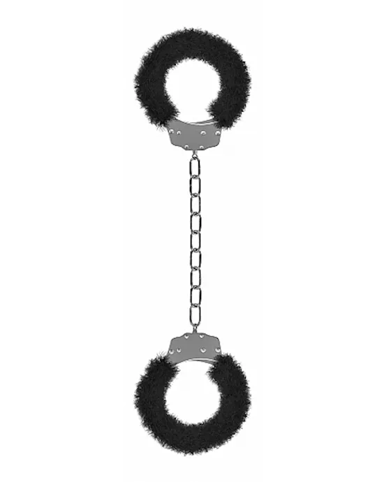 Beginners Legcuffs Furry Black