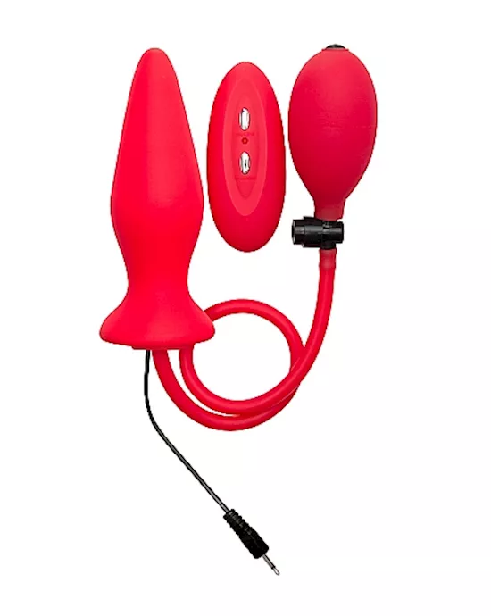 Inflatable Vibrating Silicone Plug