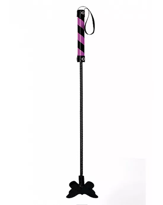 Butterfly Crop PVC Black Purple