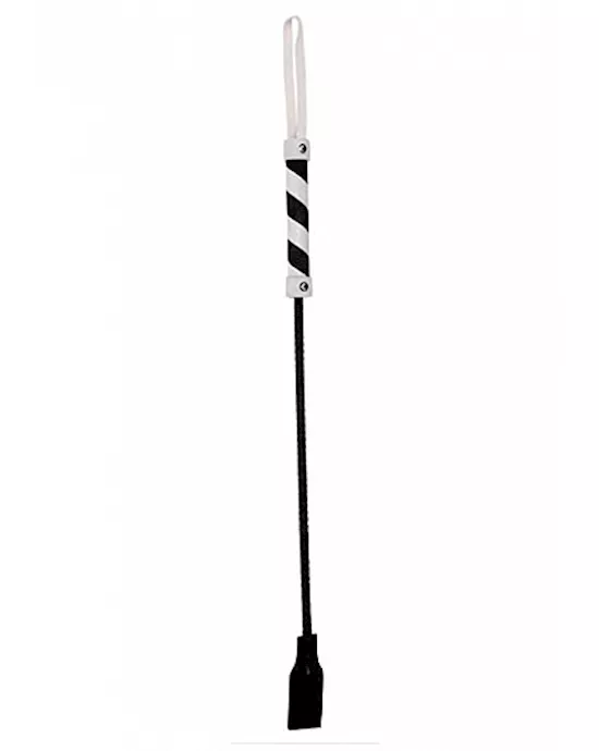 Cube Tipped Crop Suede Black White