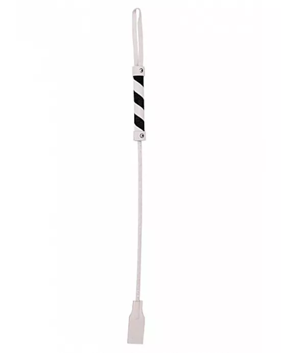 Cube Tipped Crop Suede White Black