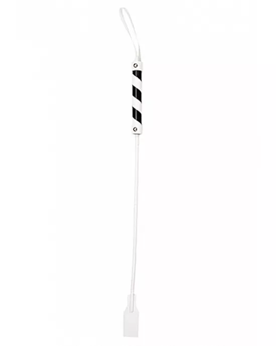 Cube Tipped Crop PVC White Black