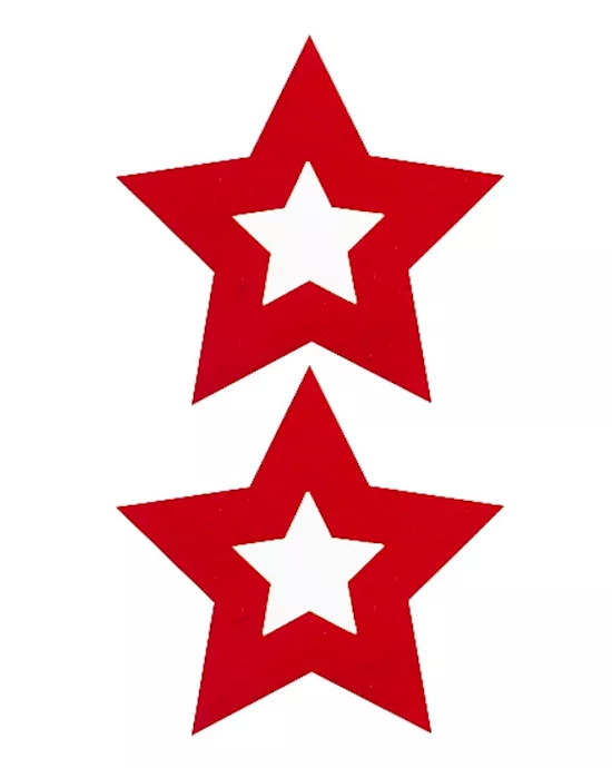 Nipple Sticker Stars Red