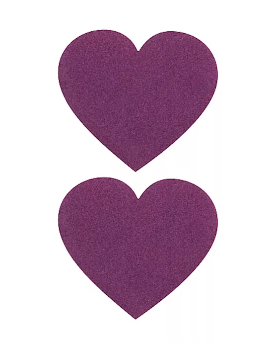 Nipple Sticker Hearts Purple
