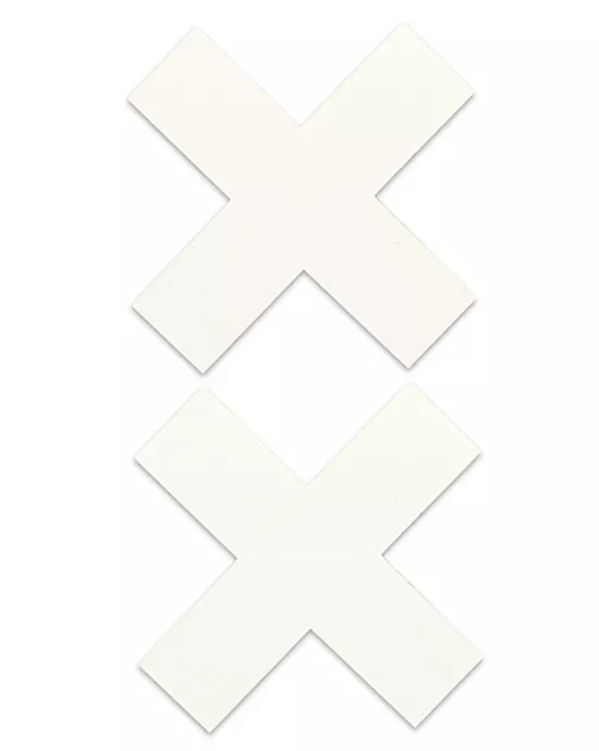 Nipple Sticker Cross White