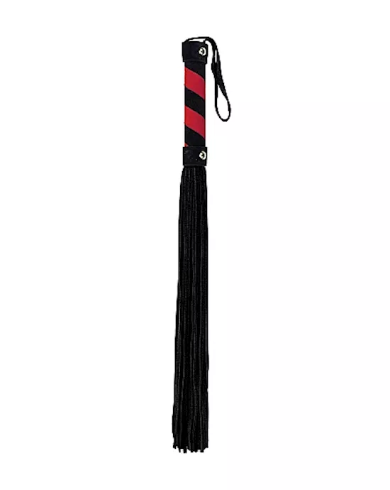 Whip Suede Black Red