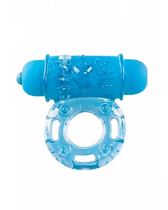 Vibrating Bullet Ring Blue