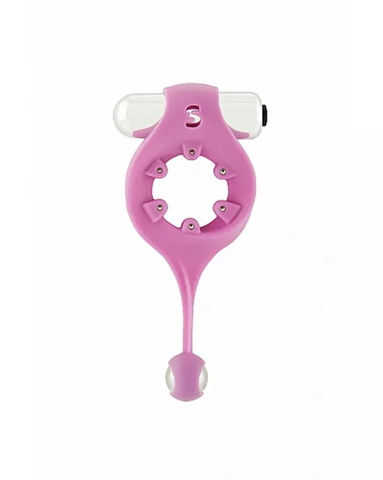 Endless Cockring with Dangling Ball and Magnetic Field Pink