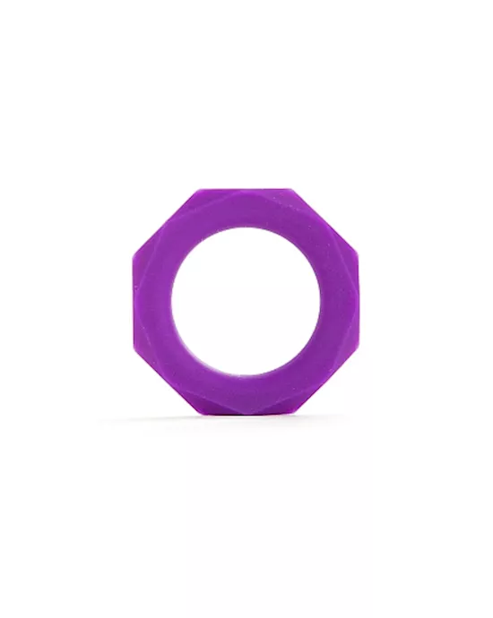 Octagon Ring Small Purple