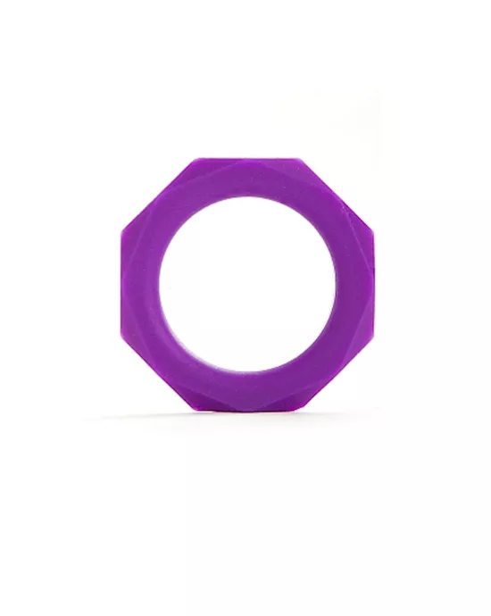 Octagon Ring Medium Purple