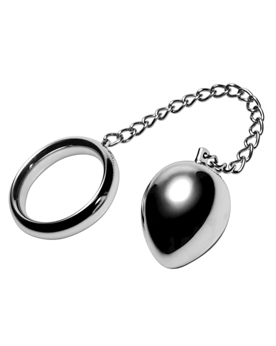 Stainless Steel Cock Ring And Anal Plug