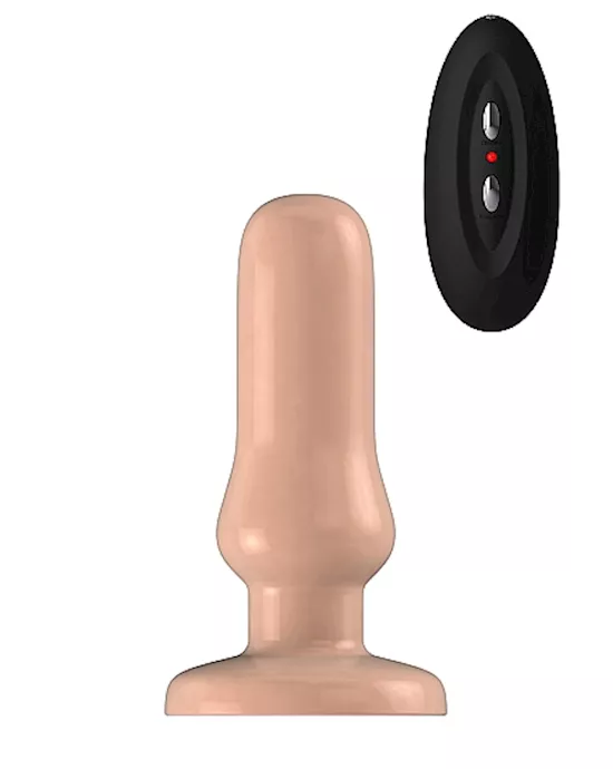 Bottom Line Buttplug Rubber Flesh Vibrating 5 inch Model 4